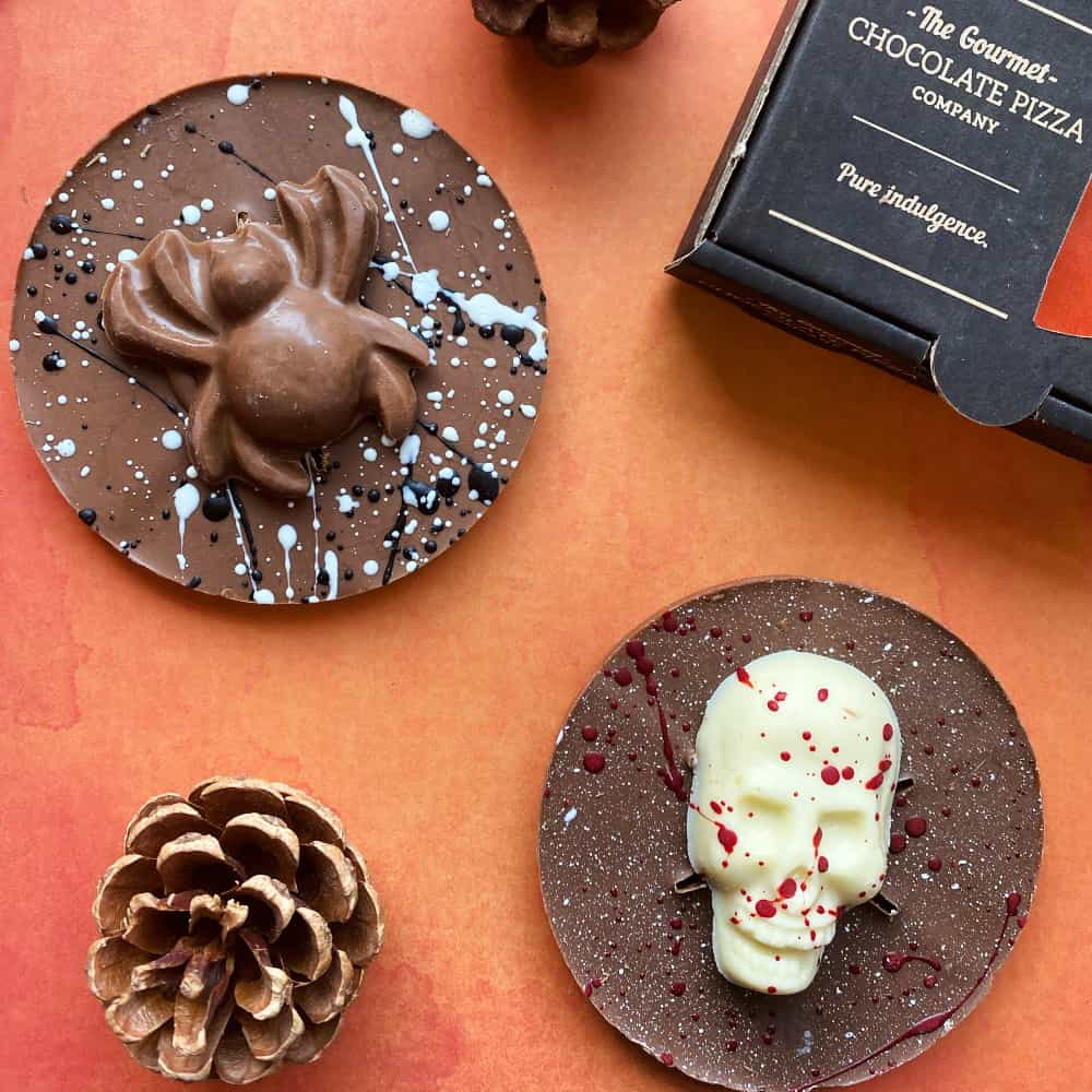 Our Halloween Mini Chocolate Pizzas are a tasty but terrifying autumnal treat.